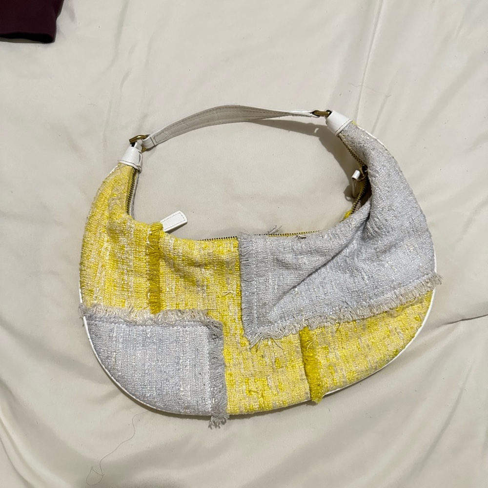 Staud Sasha Tweed Handle Bag